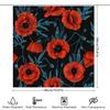 Popular Peony Bathroom Decoration Curtain Art Print Home Decor Showershower Liner Organizer