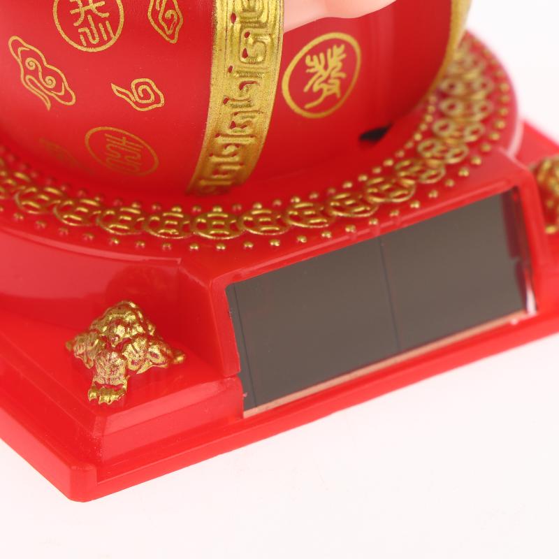 1Pcs Auto Shaking Little Monk Car Interior Accessories Toy Mini Solar Powered Little Monk Car Ornament Desktop Office Decoration