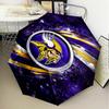 Minnesota Vikings Artwork Umbrella Folding Umbrella, Automatic Umbrella 8-Frame for Travel, Camping Use Gift for Halloween Christmas