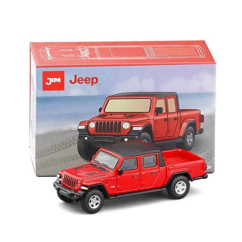 1/64 Jeeps Gladiator Rubicon Alloy Pickup Car Model Diecast Metal Off-road Vehicle Car Model Simulation Miniature Scale Toy Gift