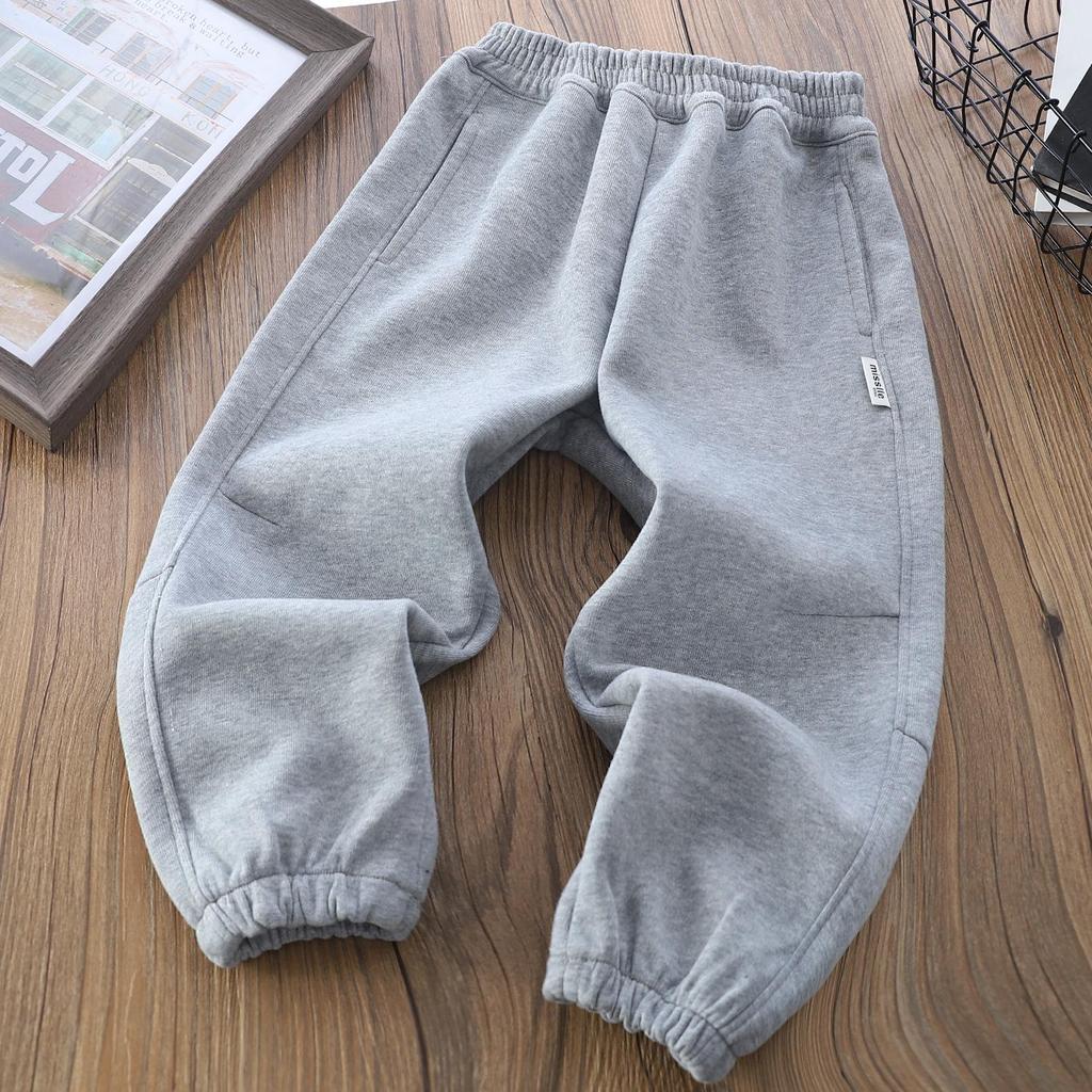 Koreansk stil 2025 Pojkars avslappnade höst-sweatpants - Mångsidiga sportkläder för stora och mellanstora barn