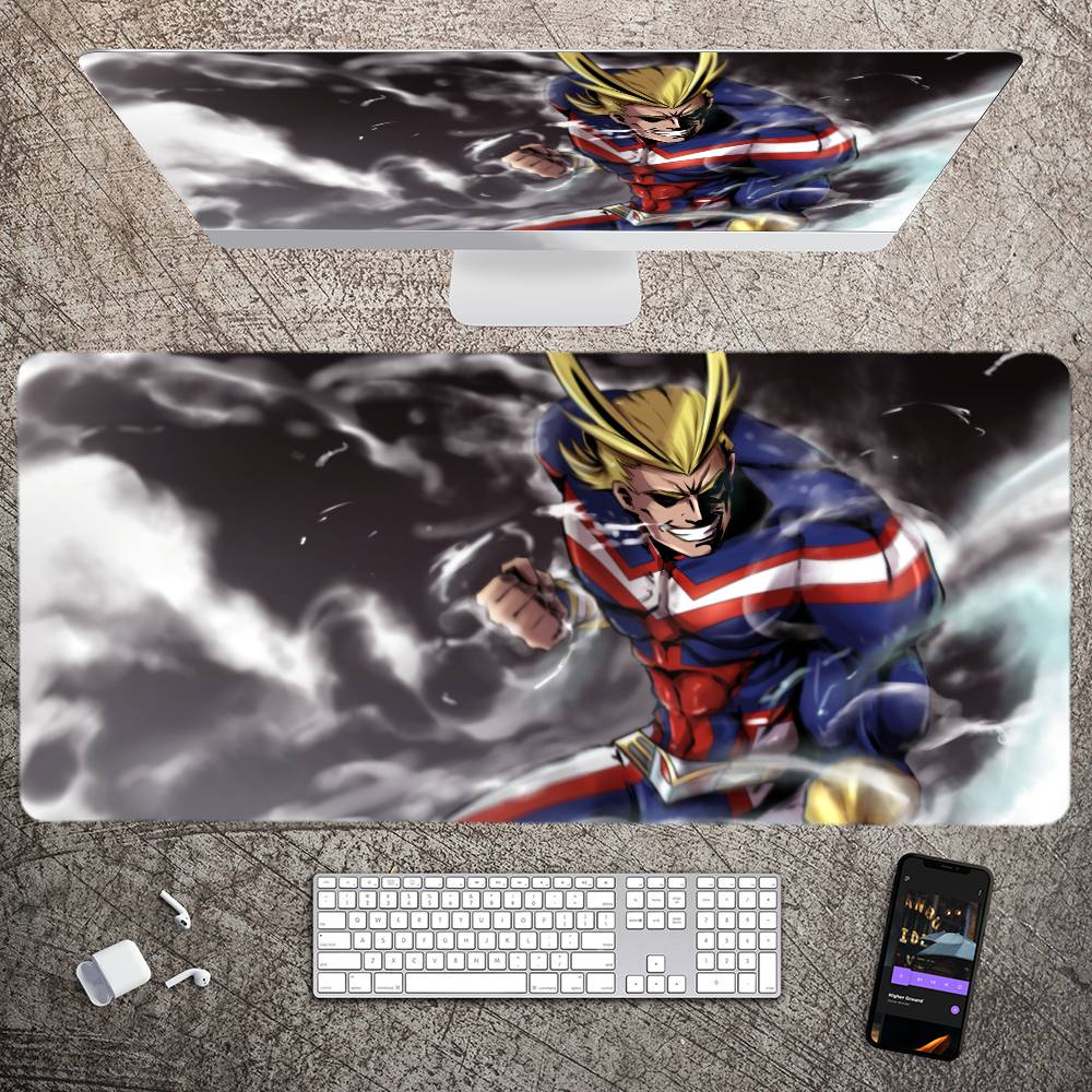 All Might My Hero Academia Japanese Anime Mousepad Large Gaming Mouse Pad LockEdge Thickened Computer Keyboard Table Desk Mat