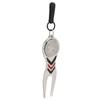 Golf Divot Repair Tool Golf Club Ball Putting Court Pitchfork Key Chain Type for Ground
