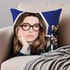 Talented Beautiful Actress MMillie Bobby Brown Cushion Cover Pillowcase Antidustmite Invisible Zipper Short Plush Sofa Cushion