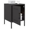 Nightstands 2 Pcs Black 36 X 39 X 50.5 Cm Steel