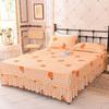 Non-slip One-piece Bed Skirt Korean Version of The Bed-cover Protective Cover Home Floral HOTEL 14 Styles Vintage Stylish Design