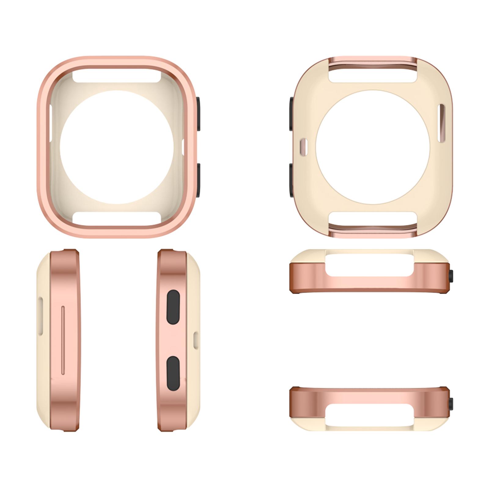 

For Amazfit Bip 6 Metal Protective Case Anti-Scratch Smartwatch Thin Cover Detachable Watch Protect Shell Watch Accessories розового золота