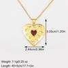 Nidin Light Luxury 3 Styles Sparkling Zircon Heart Pendant Necklace Vintage Romantic Love Jewelry Gift For Women Girlfriend Wife