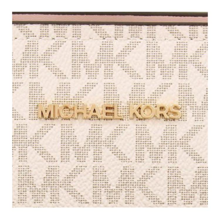 Michael Kors Logo Print PVC Tote Bag Women Tote Bags Light-Pink 35F3GTVT3B-PWDBLSHMLT