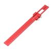 Woodworking Pocket Ruler 12 Inch Aluminium Alloy Accurate Slide Stop Marking Ruler for DIY