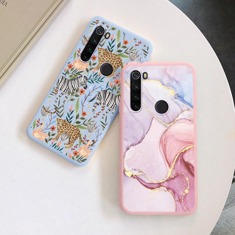 Case For Redmi Note 8 8T Soft Silicone TPU Back Cover Case Protective Coque For Redmi Note8 Shell 8 T Leopard Painted Bumper