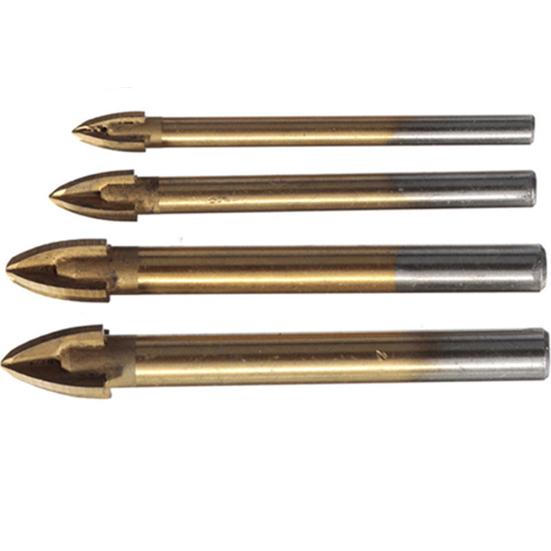 6 8 10 12mm Tungsten Carbide Cross Spear Head Drill Bit Tile Glass Ceramics