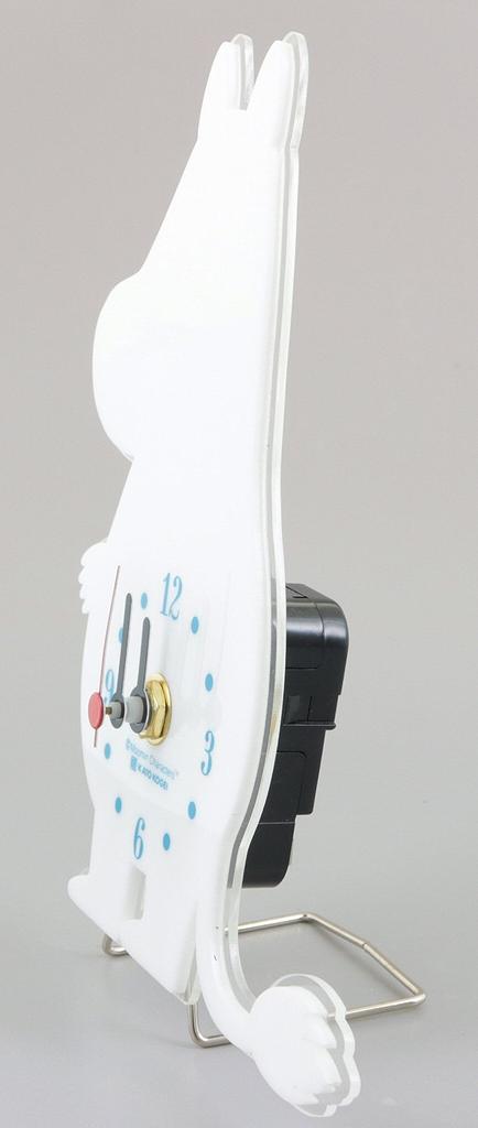 Sunfarm Moomin Silhouette Wire Stand Mini Table KC5083 Clock, Moomin, White,
