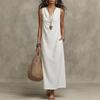 2026 Summer European and American New Amazon Dress Cross-border Women's Sleeveless V-neck Elegant Long Dress