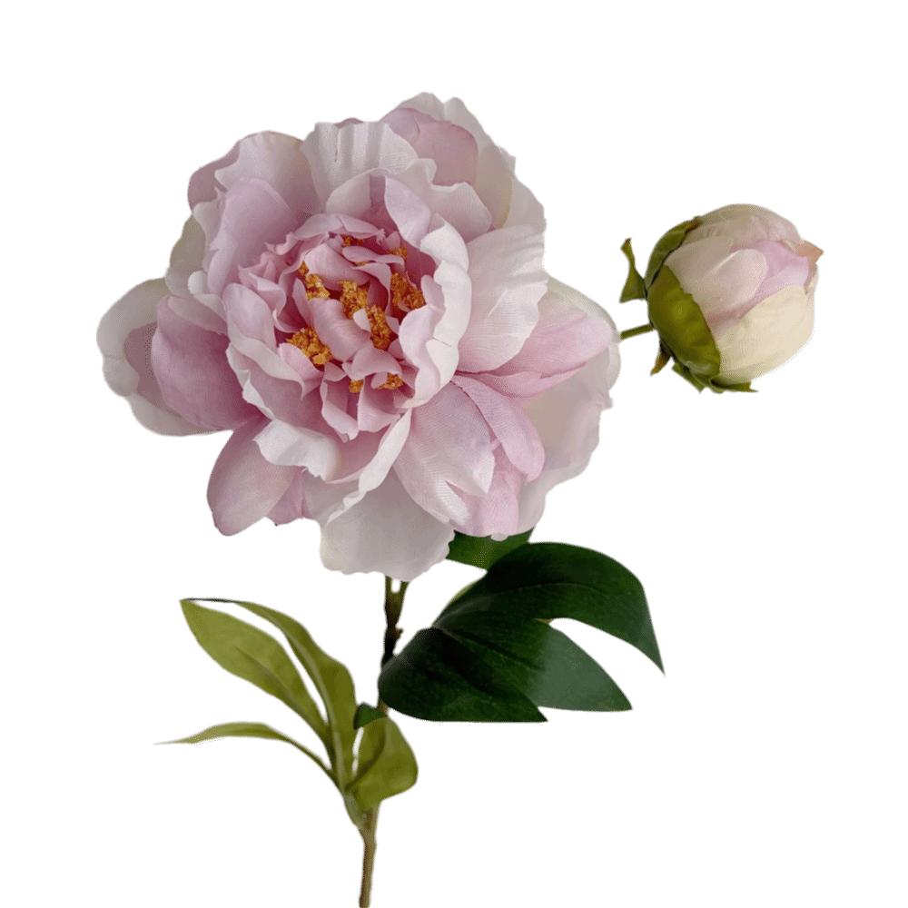 DIY 2 Head Artificial Peony Bouquet Silk Cloth Lifelike Artificial Flower Peony Flower Bundle Home Wedding Decoration
