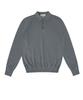 Belief Essential Soft Long Sleeve Polo Knit (Stone Grey)