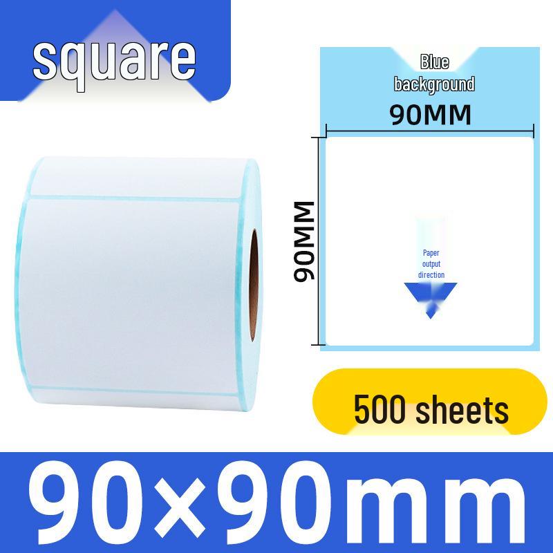 Durable 100x100 Self-Adhesive Thermal Label Paper for Supermarket Barcodes & Express Waybills