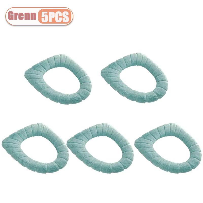 1-20PCS Non Slip Toilet Seat Cover Winter Warm Fleece Lined Universal Size Easy to Clean Bathroom Comfort Essential