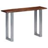Console Table 115x35x76 cm Solid Acacia Wood and Iron