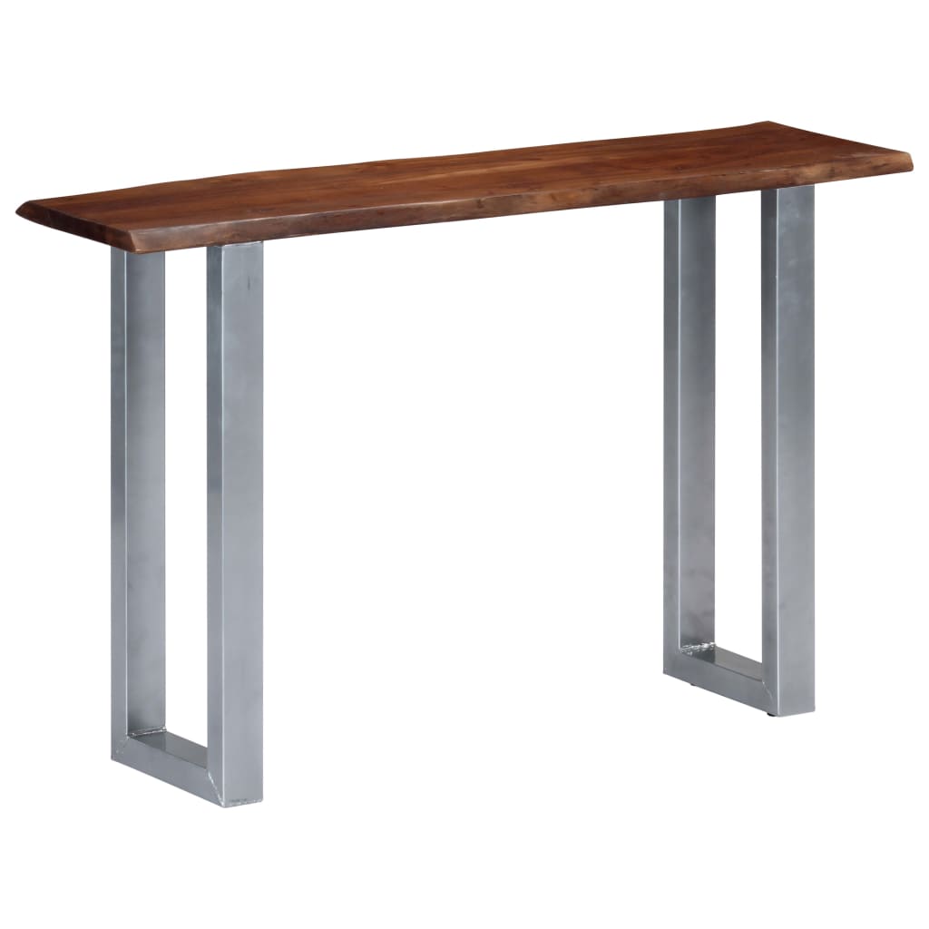 Console Table 115x35x76 cm Solid Acacia Wood and Iron