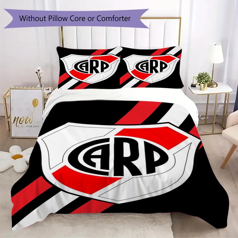 CA River Plate Pattern Bedding,Quilt Set Quilt Cover Pillowcase Home Birthday Gift(1 * duvet cover + 2 * pillowcase, without core)_lx