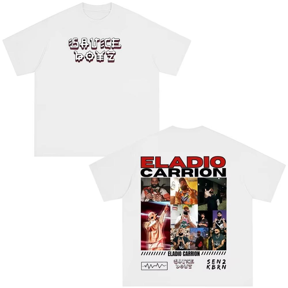 Rapper Eladio Carrion Album Tour 2026 Graphics T Shirt Men Women Hip Hop Tshirt Aesthetic Trendy Pop Music Streetwear