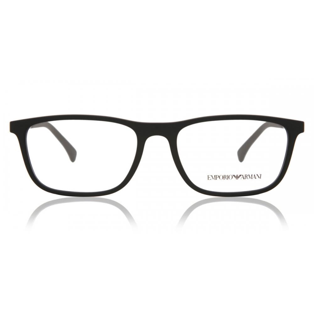 

Emporio Armani Ea3069 5063 Men Eyeglasses Black Rubber/55-17-140