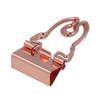 30 Pcs Binder Clips Cute Rose Gold Horn Pattern Handle Metal Small Binder Clips Office File Clips With Storage Box