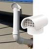 Fine Filter Screen Radon Exhaust Vent Cover Weatherproof Vent Hood  Air Exhaust Circulation
