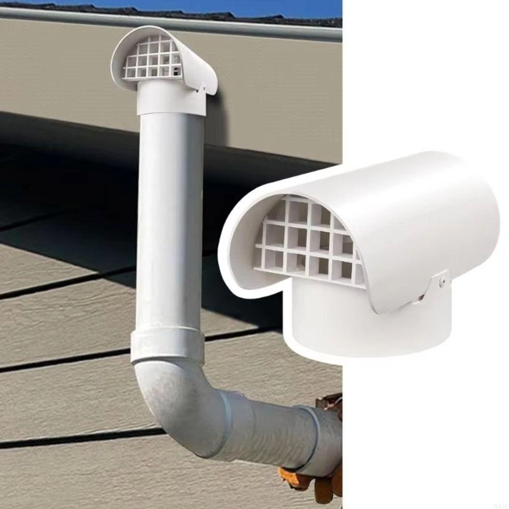 Fine Filter Screen Radon Exhaust Vent Cover Weatherproof Vent Hood  Air Exhaust Circulation