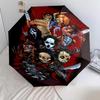 Horror Icons Unite Folding umbrella travel 8 paraphenoid bones Sun umbrella Umbrella printing
