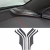 6x Carbon Fiber Car Dashboard Side Panel Trim Accessories For Corvette C8 20-24