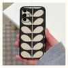 Custodia a Portafoglio Multi Stem Orla Kiely per Samsung S24,S21,S22,S23,S30,Ultra,S20,Plus,Fe,Lite,Note,10,9,5G Nera Morbida