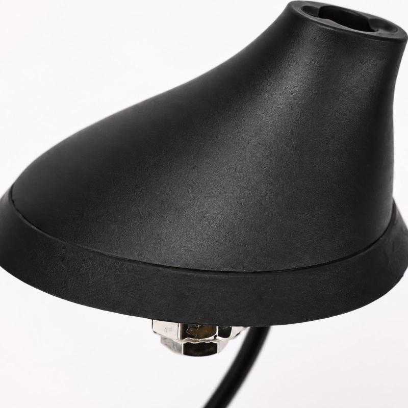 50540987 Antenna Base Replacement with Galvanized Steel Flange, Threaded Mounting Post and Nut, Attached Cable Lead and Screw-In Mast Opening for 500