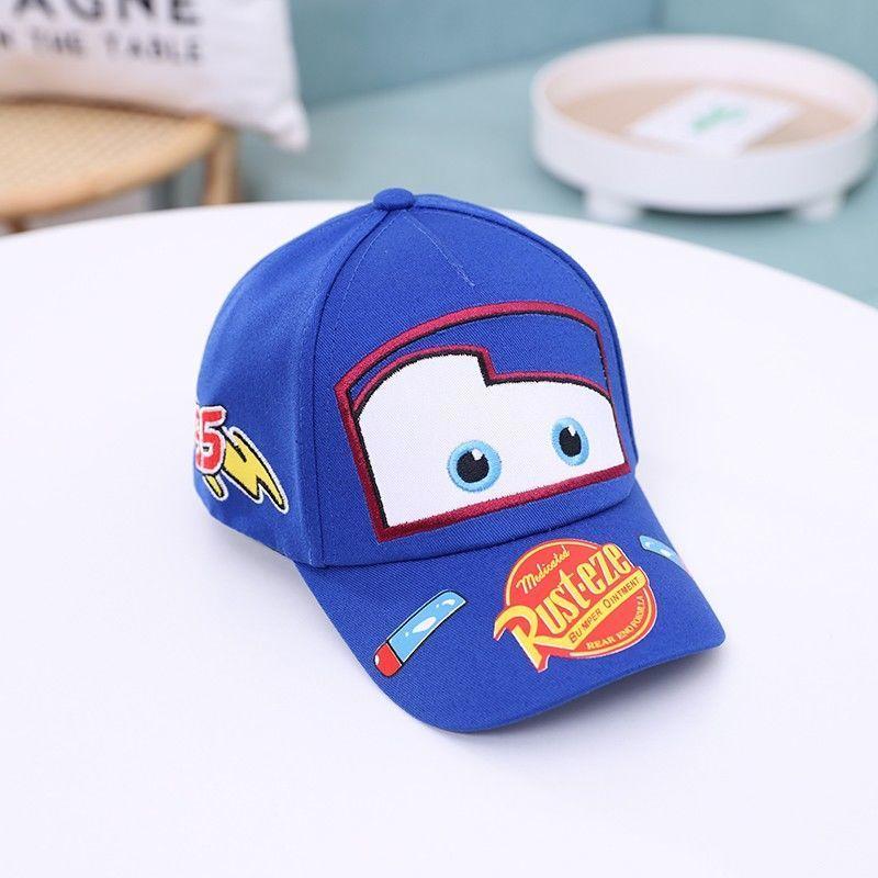 Disney Cars Lightning McQueen Spring Autumn and Summer Children s Hat Cartoon Car Peaked Sunscreen Casual Baseball Cap Gift About 49-53CM
