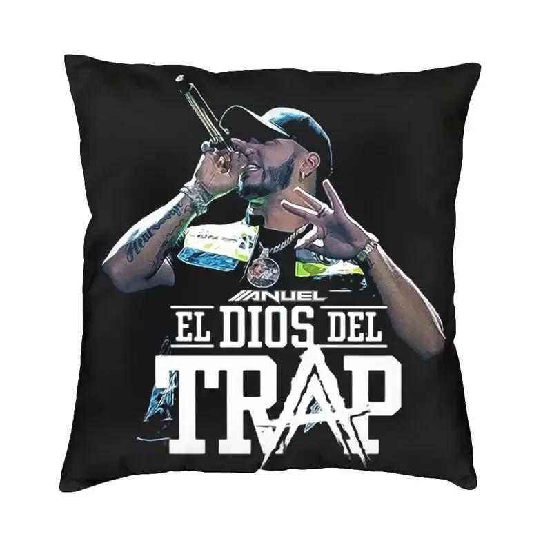 Anuel AA Rapper Latin Urban Music Kissenbezug Dekor Zuhause Luxus Stuhlkissen Quadratischer Kissenbezug