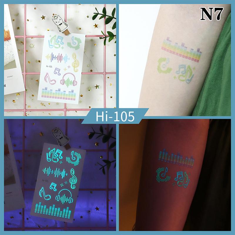 Светящаяся бабочка синяя светящаяся татуировка наклейка кемпинг водонепроницаемая временная татуировка перья одноразовая поддельная татуировка боди-арт