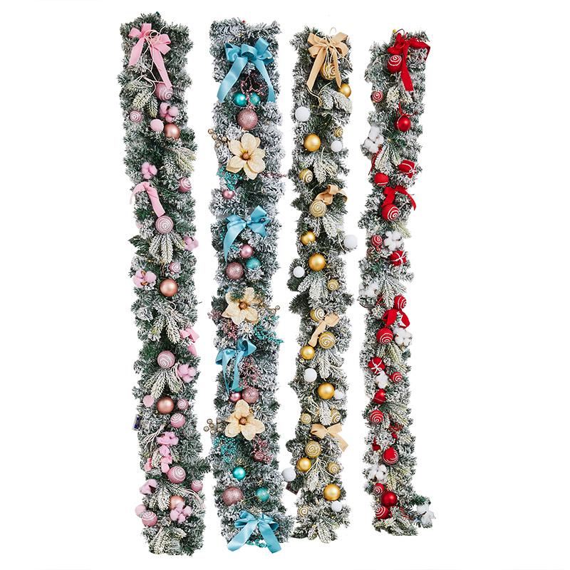 Szyfrowane Śnieżynki z Rattanu Dekoracje Świąteczne na Okna, Drzwi i Balustrady