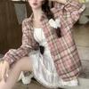 Navava Women Lovely Soft Check Long Sleeve Shirt Nb2983