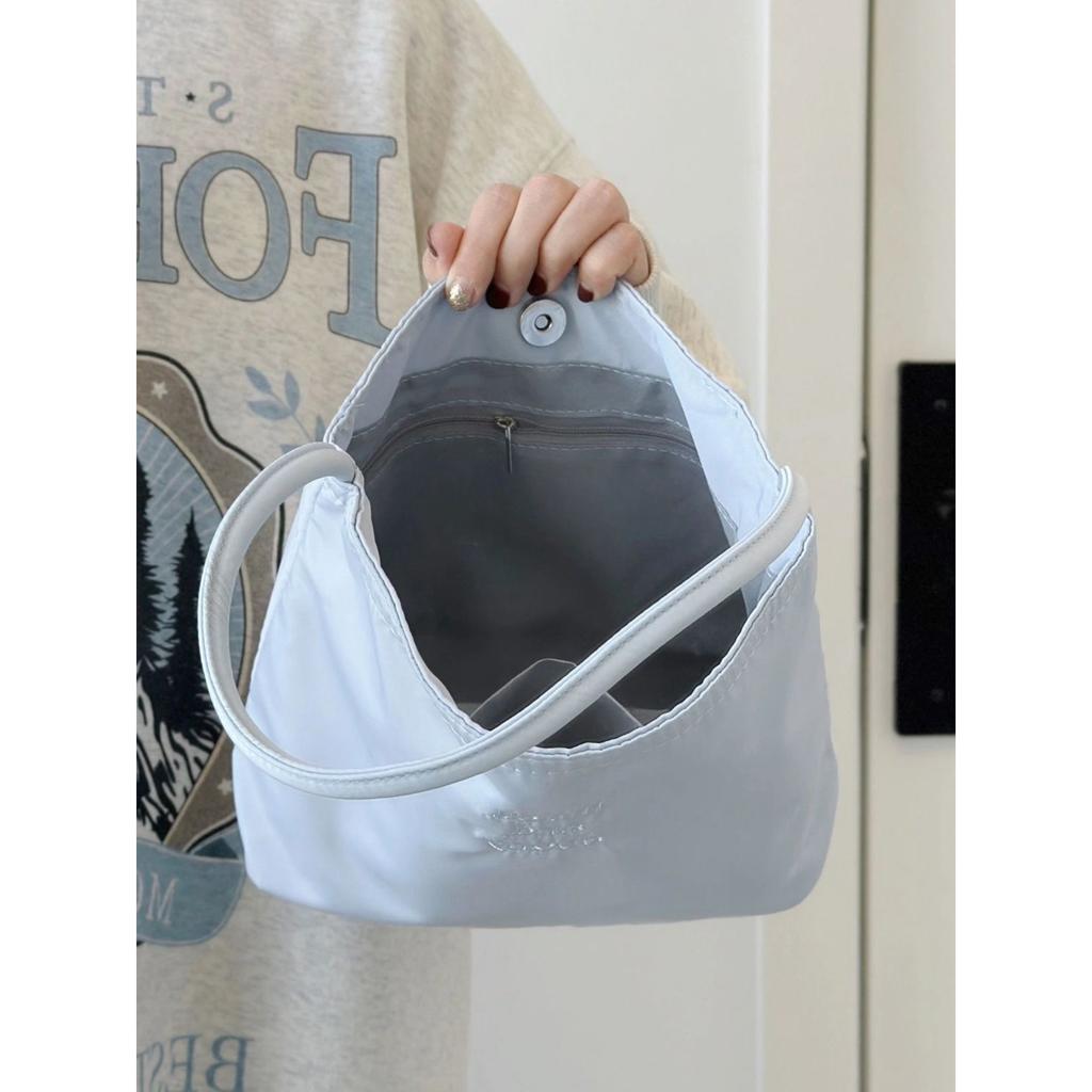 New Bucket Bag Women's Simple Casual Versatile Handbag Nylon Armpit Large Capacity