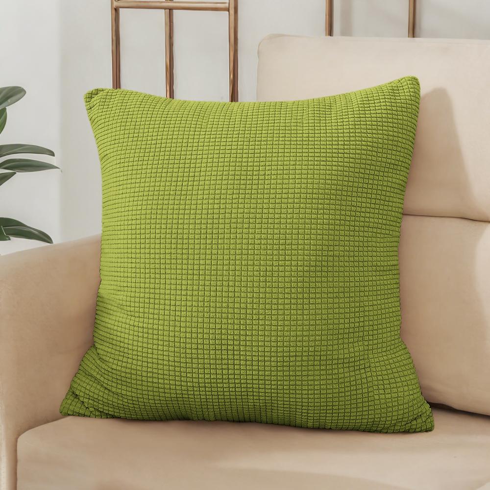 40x40 45x45 50x50 Housse de coussin Jacquard Couleur Unie pour Canapé Bureau Coussin lombaire Housse de coussin Décoration de Maison