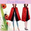 Game Theme Adult Ladybug Cape Cosplay Costume With Polyester Fabric For Halloween Parties