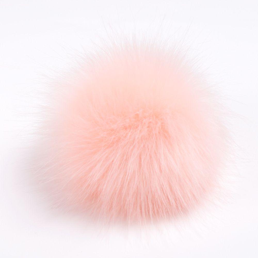 Faux Women Diy Raccoon Fur Pom Poms Ball For Knitting Beanie Hats Accessories