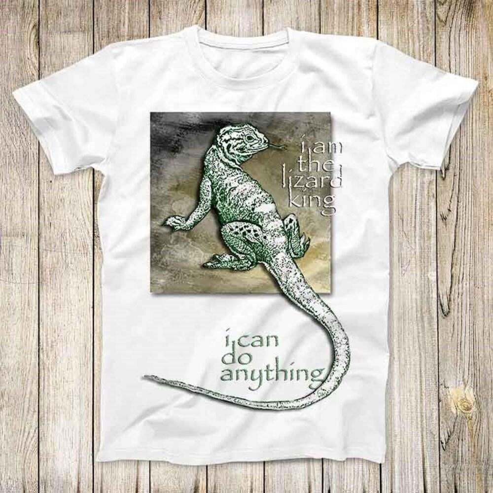 

Футболка из 100% хлопка плотностью 230 г/м2 с надписью «I Am The Lizard King», лучший милый подарок, мужская женская футболка унисекс 3064 XS белый