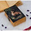 Forest Fox Journal | Woodland Diary with Lock | Handmade Grimoire Notebook | Wiccan Book of Shadows | Vintage Animal Spirit Sketchbook
