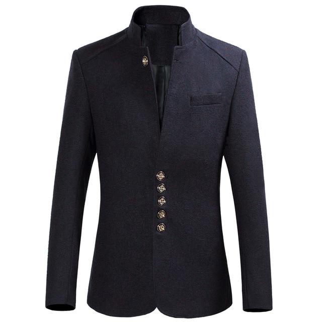 mandarin collar blazer men