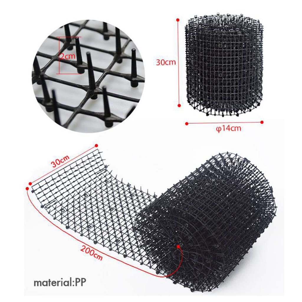 Gardening Cat Scat Mat Repellent Mat Anti-Cat With Prickle Strips Spikes Straps Deterrent Keep Cat Dog Away Digging Pet Supplies