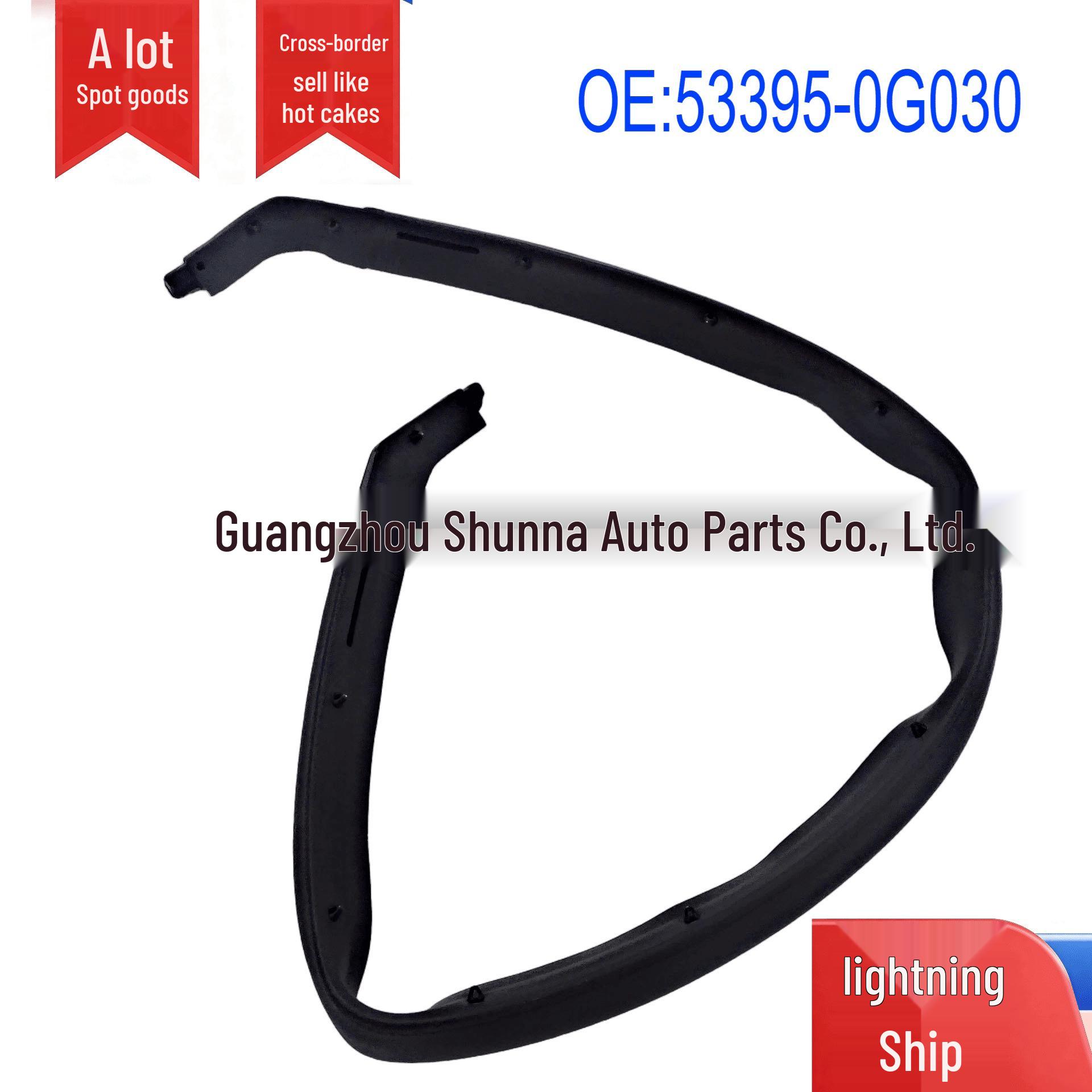 53395-0G030 Grille Rubber Strip for 2018 Toyota Land Cruiser Prado GRJ152 Car Sealing Strip