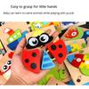 Wooden Jigsaw Puzzles Baby Animal Puzzles for Children 1 2 3 Years Kids Wood Puzzle Games Educational Montessori Toys Child Gift