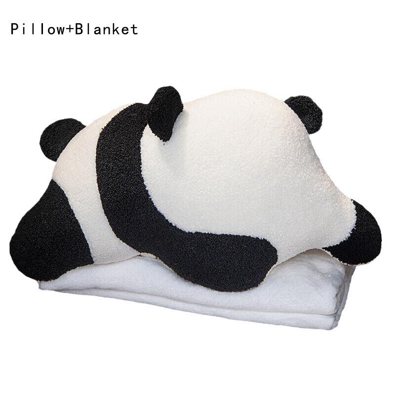 

Pillow Blanket Cute Cartoon Animal Air Conditioner Sofa Cozy Nap Soft Plush Toy Panda